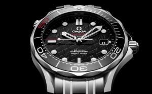 Omega "James Bond 007 50th Anniversary Collector's Piece" Seamaster wristwatch, 212.30.41.20.01.005 reference, limited production of 11,007; released in 2012.